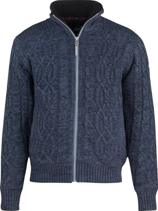 BJØRNSON Viggo Teddy Wintervest Heren - Kabel Gebreid - Maat 5XL - Donkerblauw