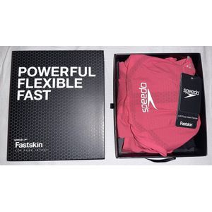 Speedo LZR Pure Intent Fastskin zwempak wedstrijdzwempak - Openback Kneeskin Red / Black Rood / Zwart - GB 24