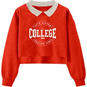 Name It - Sweater - Maat 134/140 - Meisjes - Cherry Tomato - katoen