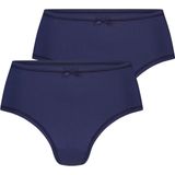 RJ Bodywear - Pure Color Extra Comfort - Dames String - Donkerblauw - 2-pack