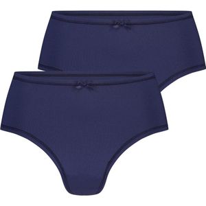 RJ Bodywear - Pure Color Extra Comfort - Dames String - Donkerblauw - 2-pack