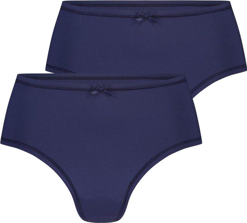 RJ Bodywear - Pure Color Extra Comfort - Dames String - Donkerblauw - 2-pack