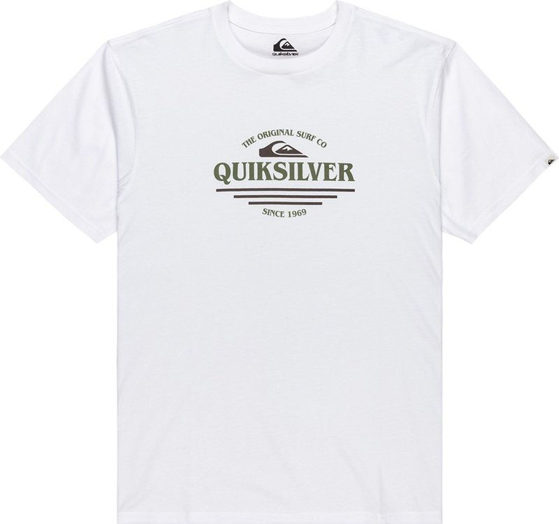 Quiksilver - Type Line - T-shirt - Wit - Korte Mouwen