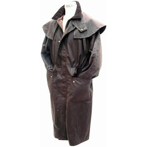 Hunter Classic Outback Lange Waxjas Dames Heren Donkerbruin maat M