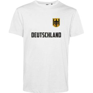 T-shirt Deutschland | EK 2024 |Duitsland shirt | Shirt Duitse vlag | Wit | maat XXL