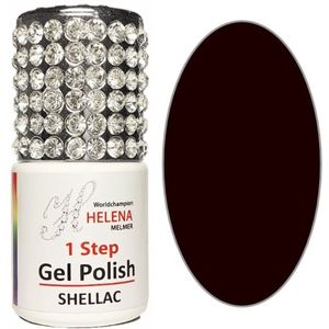 Helena - 1 Step Gel Polish - Effen Zwart - 052
