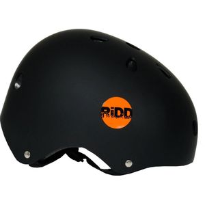 RiDD - Skull - Helmet - Helm - Valhelm - Skateboard - Bescherming - Kinderen - Skate - Skeelers - Zwart