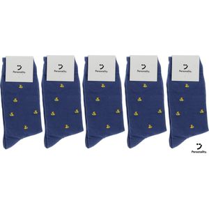 Schaaksokken | Grijs | Zwart | Blauw