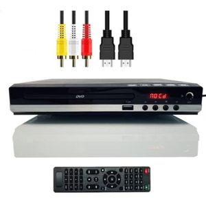 DVD speler met HDMI - DVD speler met HDMI aansluiting - DVD speler HDMI - Zwart