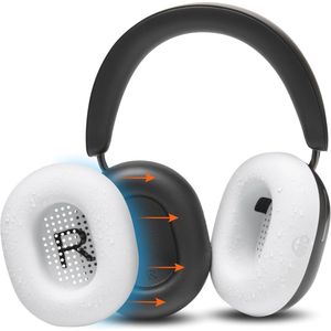 Zweetbescherming Oorkussens voor Draadloze Hoofdtelefoons met Ruisonderdrukking - Earpad Covers - Water- en Zweetbestendig