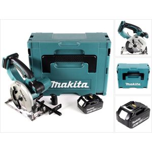 Makita DSS 501 G1J 18V 136 mm Li-ion accucirkelzaag in Makpac + 1x 6.0 Ah accu - zonder lader