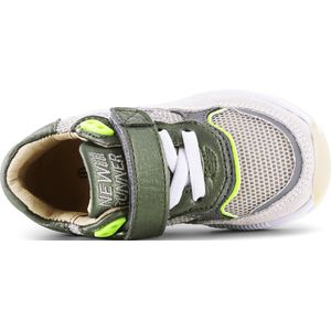 Sneakers | Jongens | Green Beige | Leer | Shoesme | Maat 26