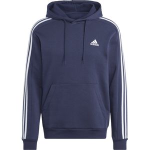 adidas Sportswear Essentials Fleece 3-Stripes Hoodie - Heren - Blauw- M