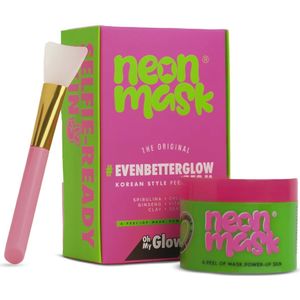 Greenlabel Neon Mask, Korean Style Peel off Mask - Koreaanse Gezichtsmasker, Anti-Aging en Tegen Grove Poriën, Voor Alle Huidtypes - 100ml, Korean Skincare
