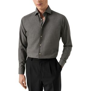 Eton - Slim Fit - Overhemd - Grijs - Strijkvrij