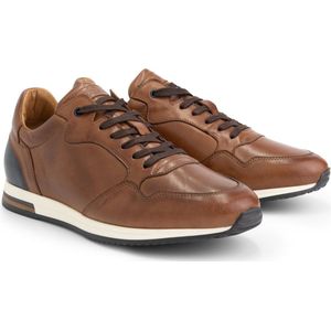 DenBroeck Waydell St. Leren herensneakers - Cognac Bruin Leer - Maat 43