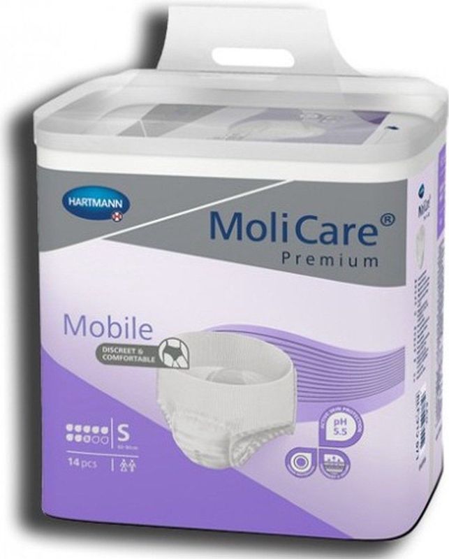 Molicare - Premium Mobile - Incontinentieslips - 14 Stuks - Antibacteriële Laag, Vochtindicator