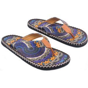 GOBY - Trippy Mandala - Sandalen - Slippers - Hoge kwaliteit - Handmade - Maat 37