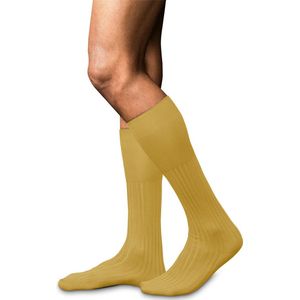 FALKE - No. 13 Finest Piuma Cotton - Kniekousen - Okergeel