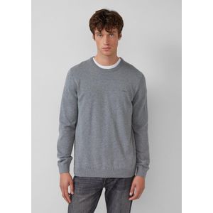 s.Oliver - Trui - Grijs/Zwart - Knitwear - 2 Pack - Lange Mouw