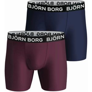Björn Borg - 2-Pack Performance - Boxershorts - Rood Blauw