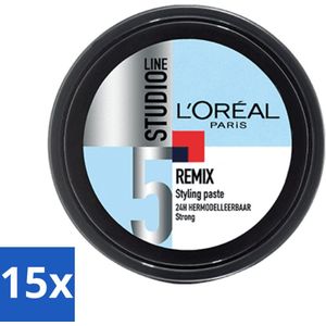 15 x L'Oréal Studio Line Special FX Remix Paste 150 ml - Haarkleur - Haartypen - Haartypen - Haartypen
