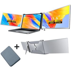 K&G Portable Monitor Pro 2024 - Full HD - 15/18.1 Inch - Tri-Screen - Grijs