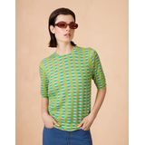 Oilily - Kith short sleeves pullover - Blauw - L