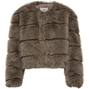 Jacqueline de Yong - Jdyofelia Faux Fur Jacket - Shitake - Damesjas
