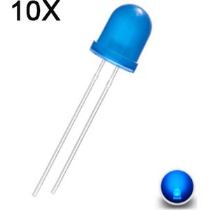 LED Diode - 8mm - Kleur blauw - Per 10 stuks