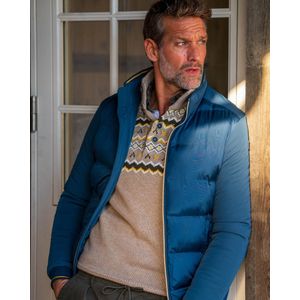 NZA - Marineblauw gewatteerde jas