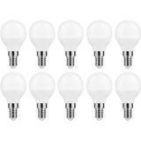 Modee E14 LED Lamp - Warm Wit - LED Globe Mini P45 - 4.9W - 470lm - Vervangt 40W Halogeen Gloeilamp - 10 stuks
