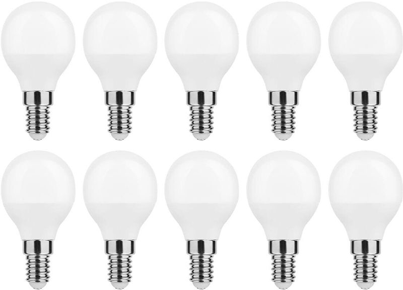 Modee E14 LED Lamp - Warm Wit - LED Globe Mini P45 - 4.9W - 470lm - Vervangt 40W Halogeen Gloeilamp - 10 stuks