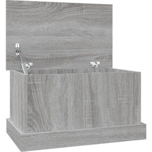 vidaXL-Opbergbox-50x30x28-cm-bewerkt-hout-grijs-sonoma-eikenkleurig