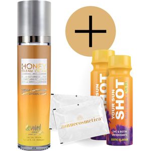 Devoted Creations - Honey Gleam Cream + 2 Your Sun Shots + 2 Verfrissingsdoekjes