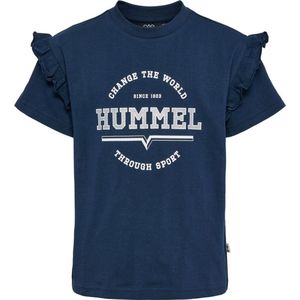 Hummel T-Shirt - hmlViolet - Dress Blue - Hummel - 4 jaar (104) - T-Shirts