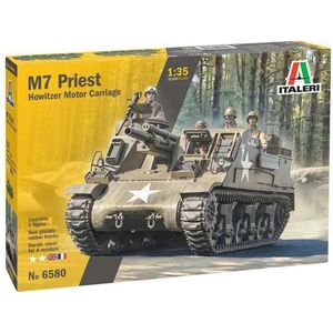 1:35 Italeri 6580 M7 Priest Tank Plastic Modelbouwpakket