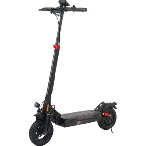 Elektrische Step Zwheel T4 - 500W Motor - 600WH Lithiumbatterij - 50km Bereik - off road banden - Voor- en Achterwielvering - Vouwbaar en Draagbaar - LED Display