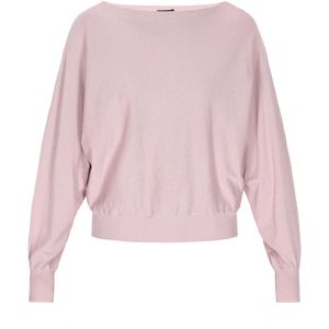 DreiMaster - Klassik - Trui - Rosé - Kimonomouwen - Boothals - Effen