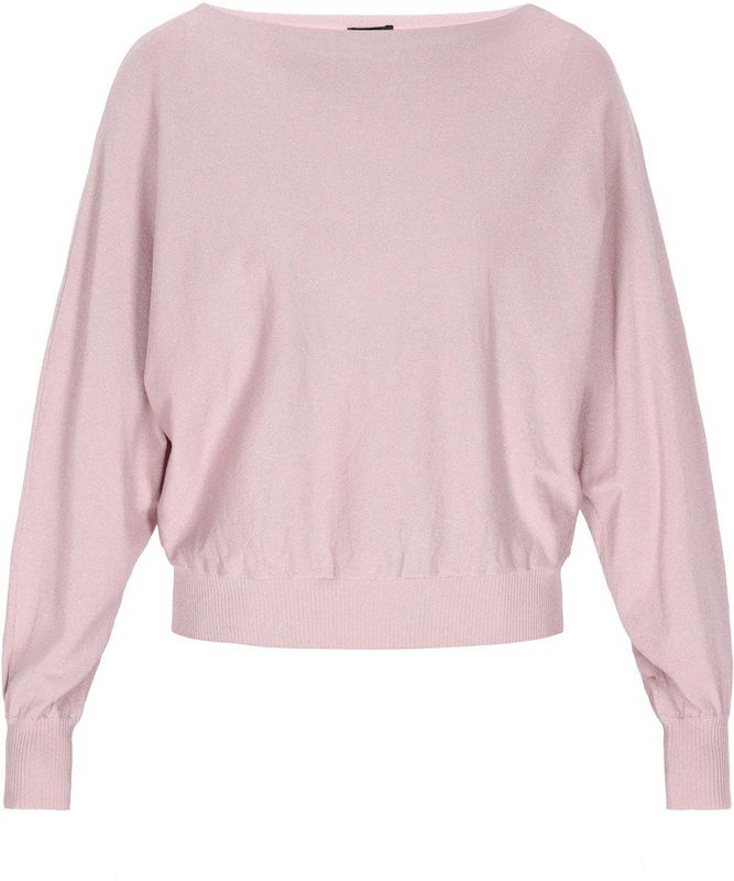 DreiMaster - Klassik - Trui - Rosé - Kimonomouwen - Boothals - Effen