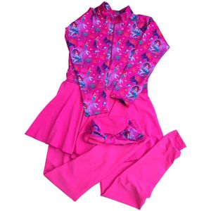 Meisjes Burkini, Boerkini, Rose-Zeemeermin 10 jaar