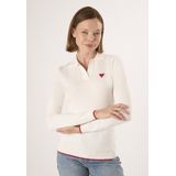 Felix Hardy - Gebreide Polo Trui - Ecru - Polo Kraag - Dames