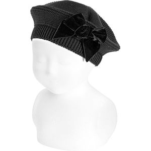 Cóndor Baret Velvet Strik | 50.104.010 | Zwart | 6-12 mnd | maat XS