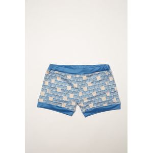 Ducksday - zwembroek voor jongens - UV-werend UPF50+ - boxer - unisex - Manta - Blauw - maat 10 jaar