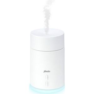 Alecto Luchtbevochtiger met Aromatherapie - 80 ml - Nachtlampje - Stil Ontwerp - Humidifier voor Baby en Kinderkamer - BC-24