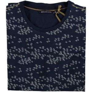 Fellows United T-Shirt Crew Neck Ball Navy (21.3101 - 110)