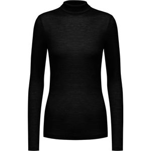 Mey Shirt Kol Wool Love Rib Dames 66016 3 schwarz XXS/XS