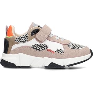 Ton & Ton Jongens Lage sneakers Chunky zool Boje - Beige - Suède - Maat 29