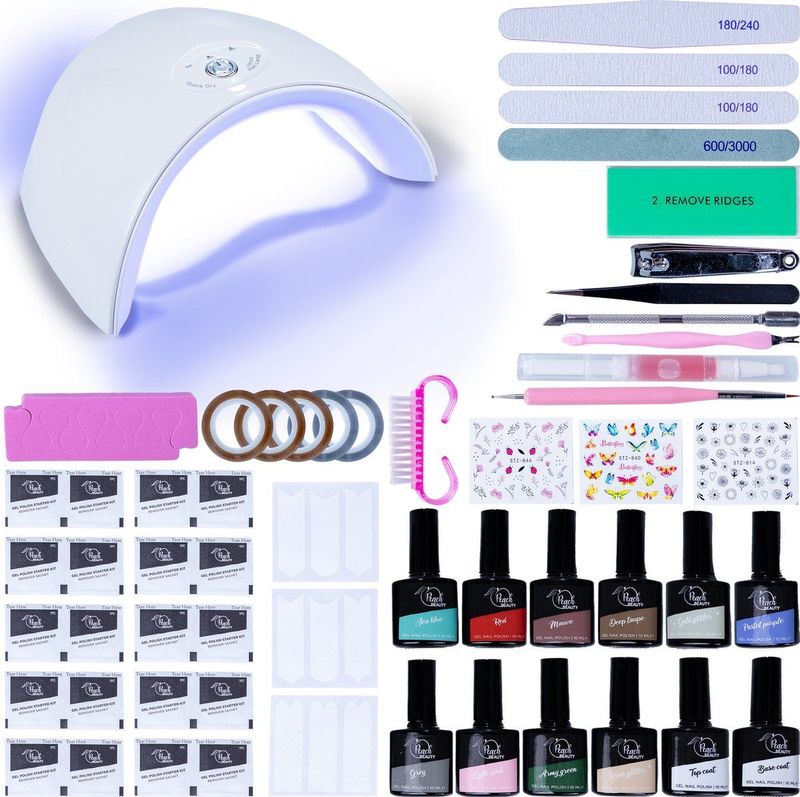 Peach Beauty - Gellak Starterspakket - 58-delig - Gellak Set Kleuren - UV Lamp