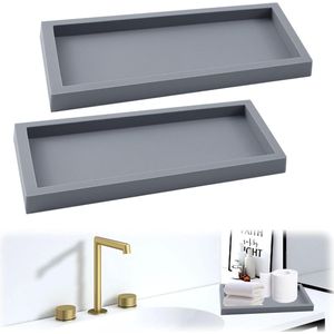 Badkamer dienblad voor aanrecht decor dressoir tops (grijs) - toilet tank opslag lade